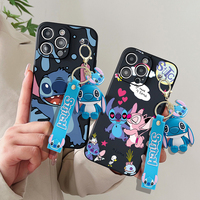 Stitch Case With Keychain For Huawei Honor 20 20s Mate 10 20 30 Nova 2i 3i 3e 4e 6 7 7i Y70 Plus Y90 5T P10 P20 P30 P40 Lite Pro
