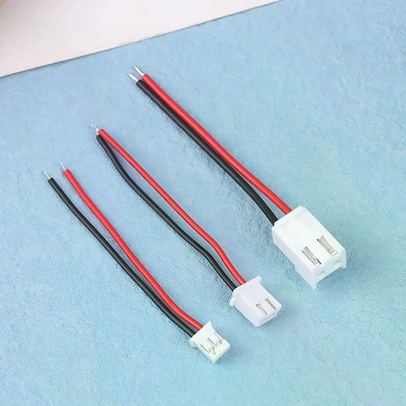10pcs Small Mini Connector Jst 1.0/1.25/1.5/2.0/2.54/3.96mm Ph 2.0mm Xh 2.54mm 2 Pin Male Female Plug Jack Cable Wire