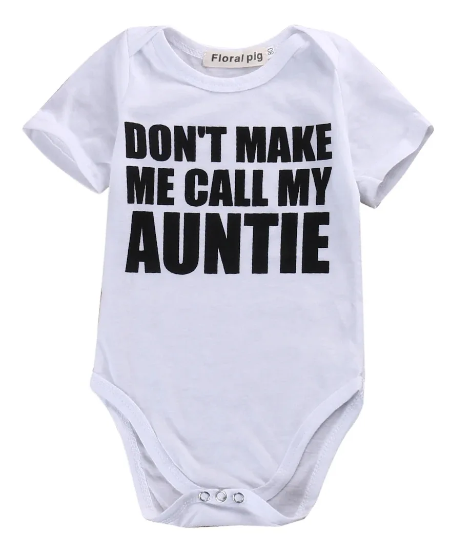 Summer Baby Boy Girl Romper Cute Letter Print Short Sleeve Jumpsuit Clothing