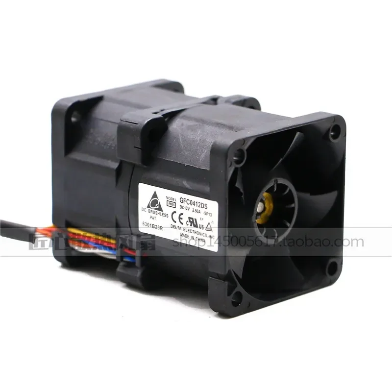 Delta 4CM/cm 12V Server Fan for Violent Cooling Large Air Volume 16800 RPM Supercharged Modified DIY Fan