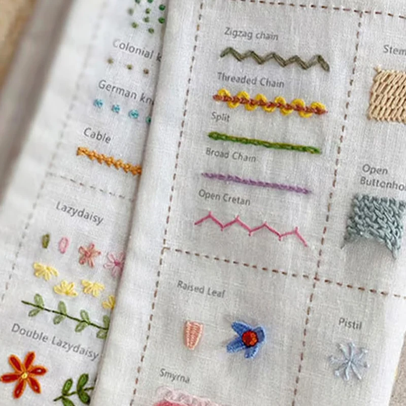 غرزة كتاب التطريز DIY الخياطة الملحقات للمبتدئين هدية