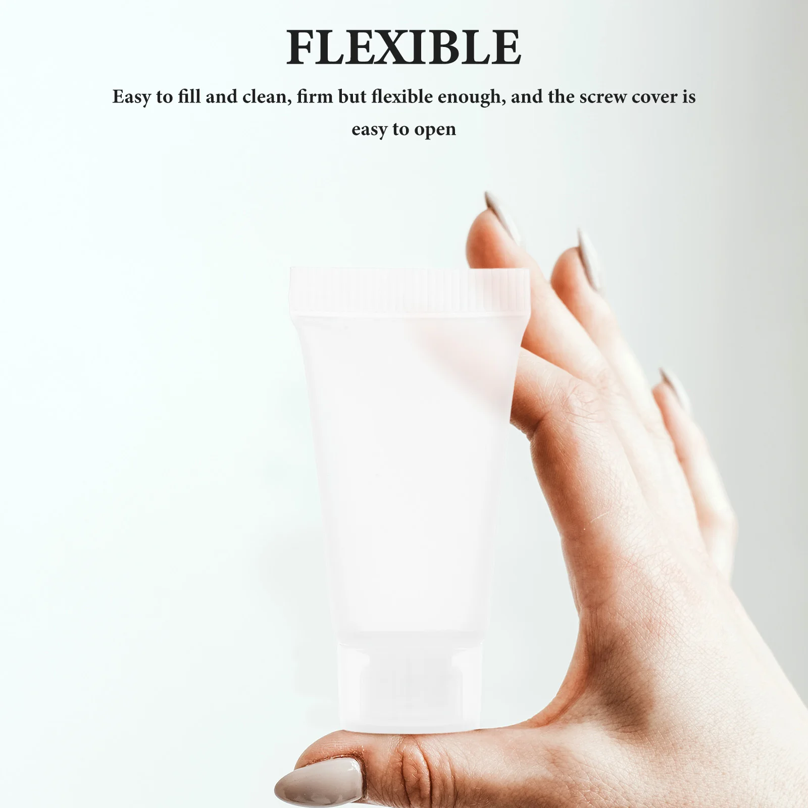 

50Pcs Travel Tubes Empty Lotion Bottles Durable Screw Cap Design Lightweight Portable Ideal for DIY Projects Cosmetics