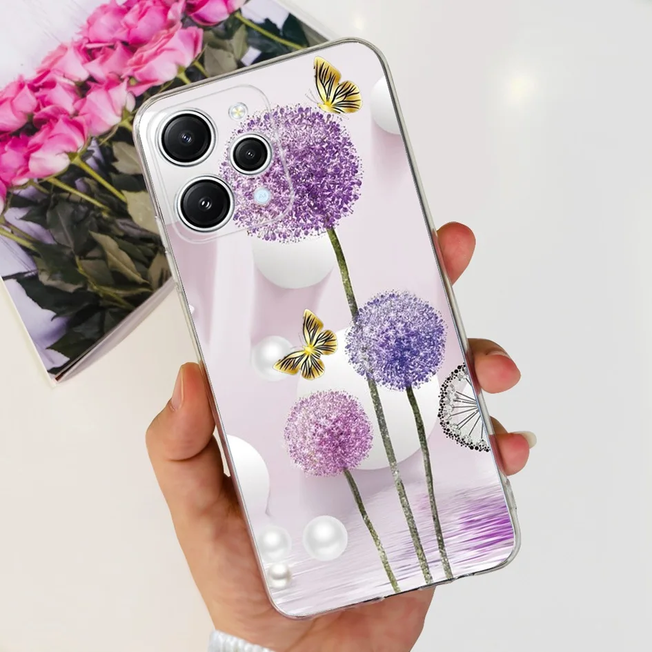 For Coque Xiaomi Redmi 12 Case Luxury Marble Protector Soft Phone Back Cover For Redmi 12 Global Cases on Redmi12 Silicon Bumper