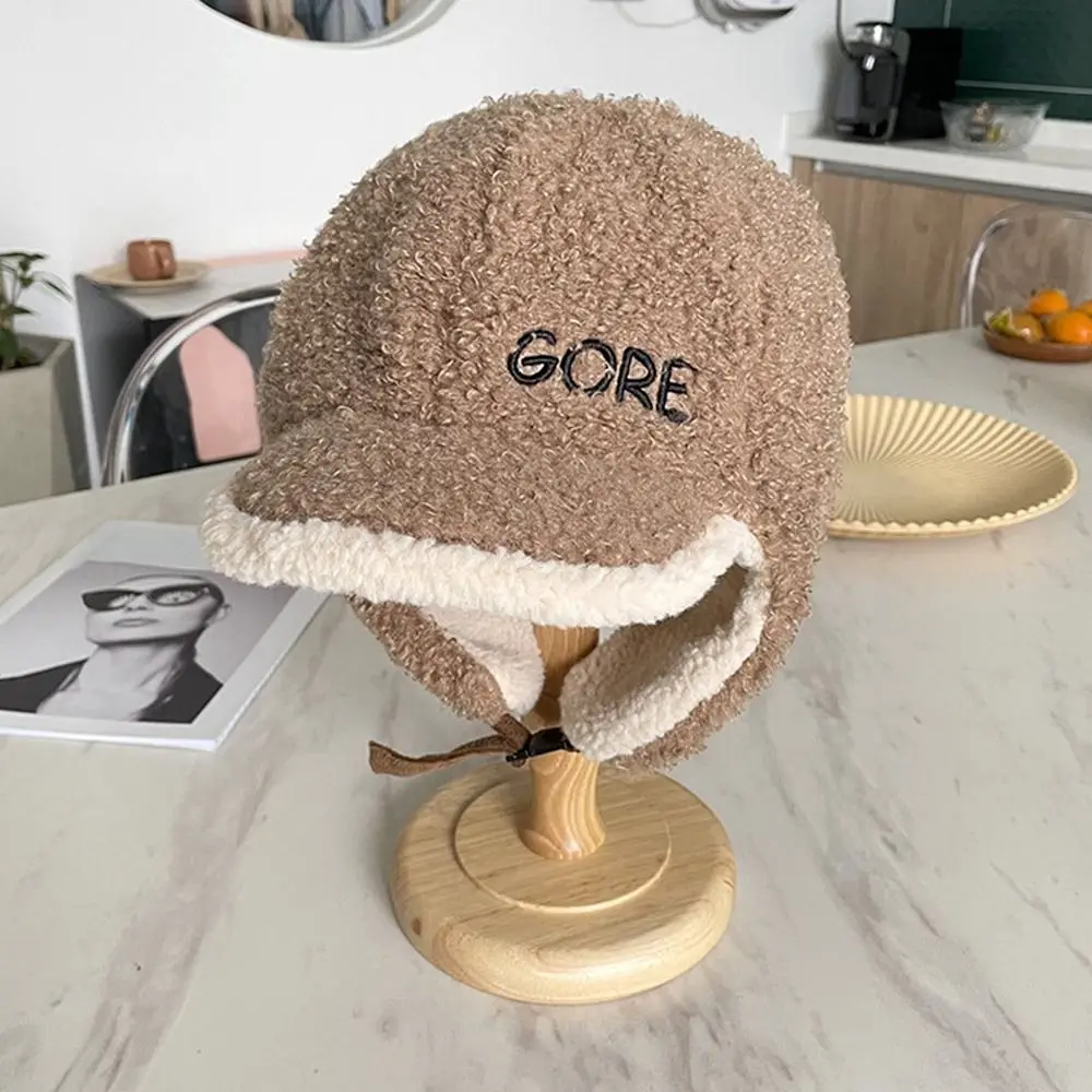 

Soft Thickened Warm Autumn Winter Ear Protection Cap Pilot Cap Cashmere Hat Winter Warm Earmuffs Earflap Hat