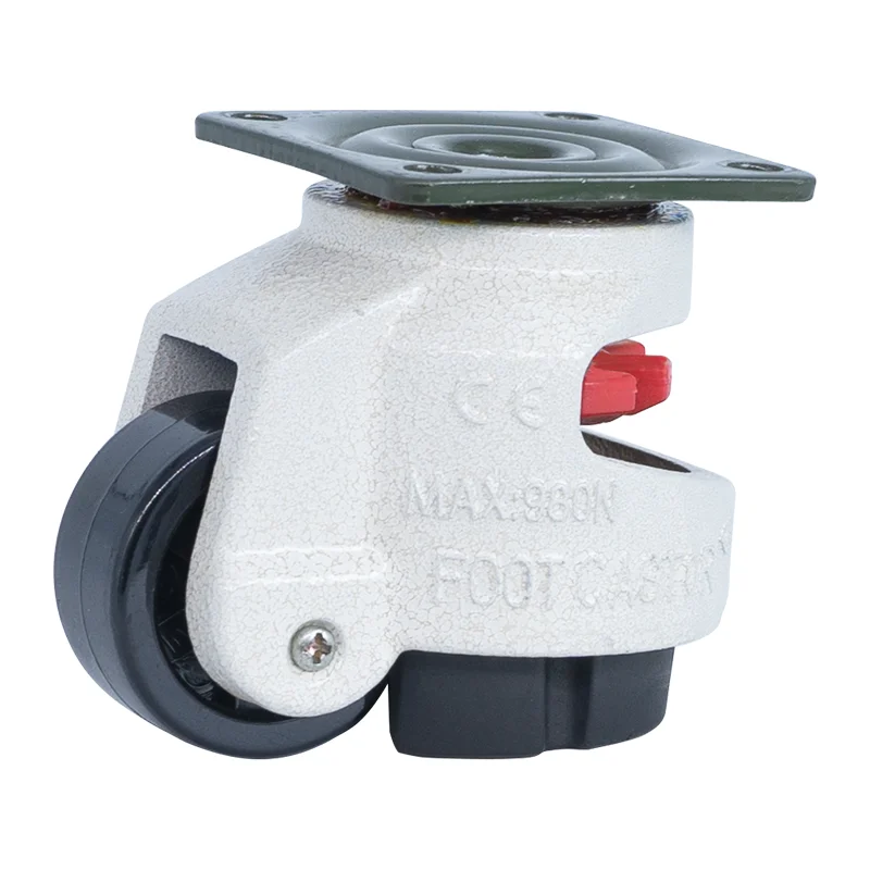 

Level Adjustment Wheel Heavy Machinery Caster Heavy Duty Industrial Casters GD40F/60F/80F Swivel Load 500KG for Furniture Wheels