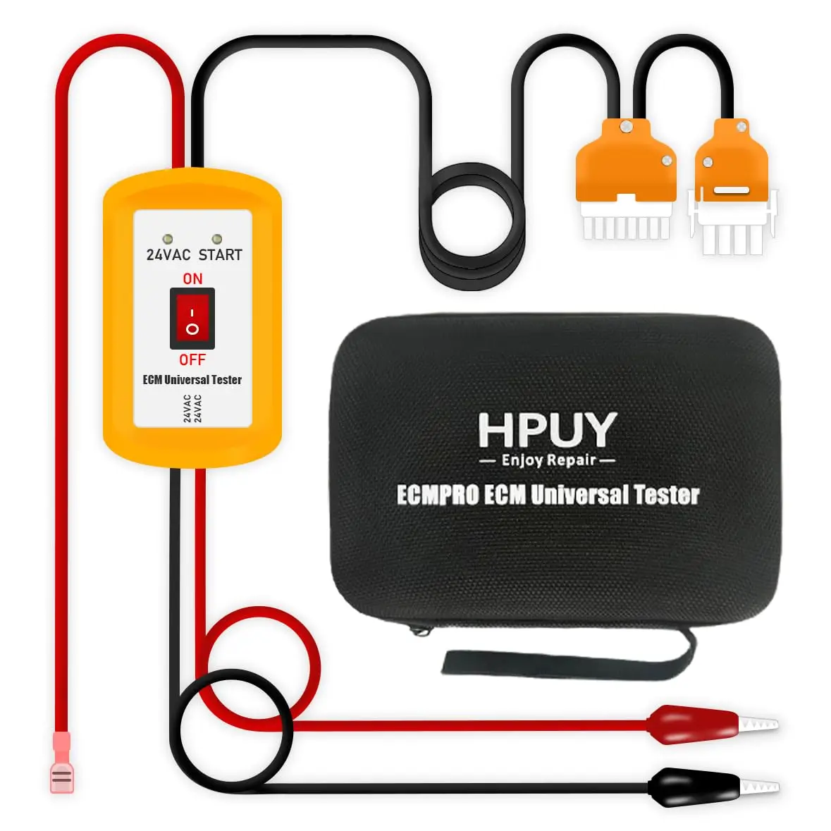 

Универсальный тестер двигателей ECMPro ECM, выводы 24 фута, результаты Go/No Go, батарейки не требуется, HVAC