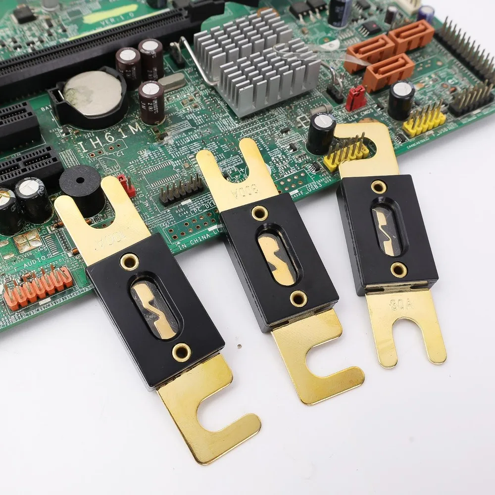 ANL Fuse Bolt-On U-Shaped Fuses Car Circuit Protection Fusible Link Fuses High Current Replaceable Part 30A 50A 100A 200A 300A