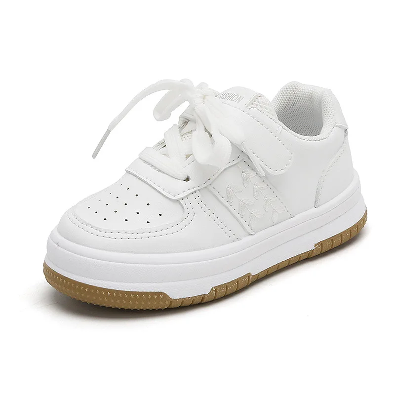 Children's White Shoes 2024 Spring and Autumn Girls' Sneakers Lightweight Non-Slip Boy's Casual Shoes Soft Bottom Baby Sneakers