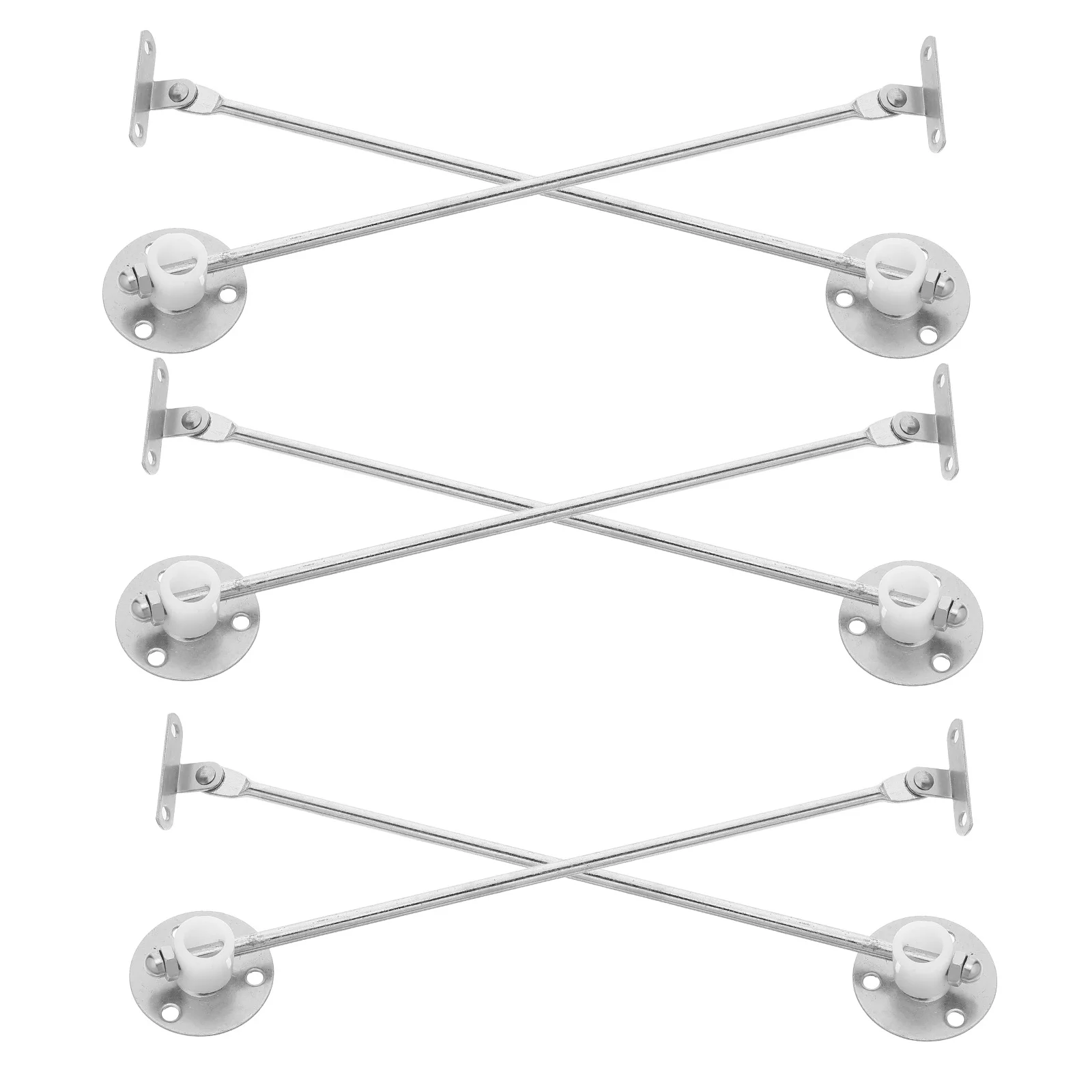 

6pcs Cabinet Door Support Strut Heavy Duty Drop Down Lid Hinges For Kitchen Cupboard Furniture Soft Close Buffer Metal Lift