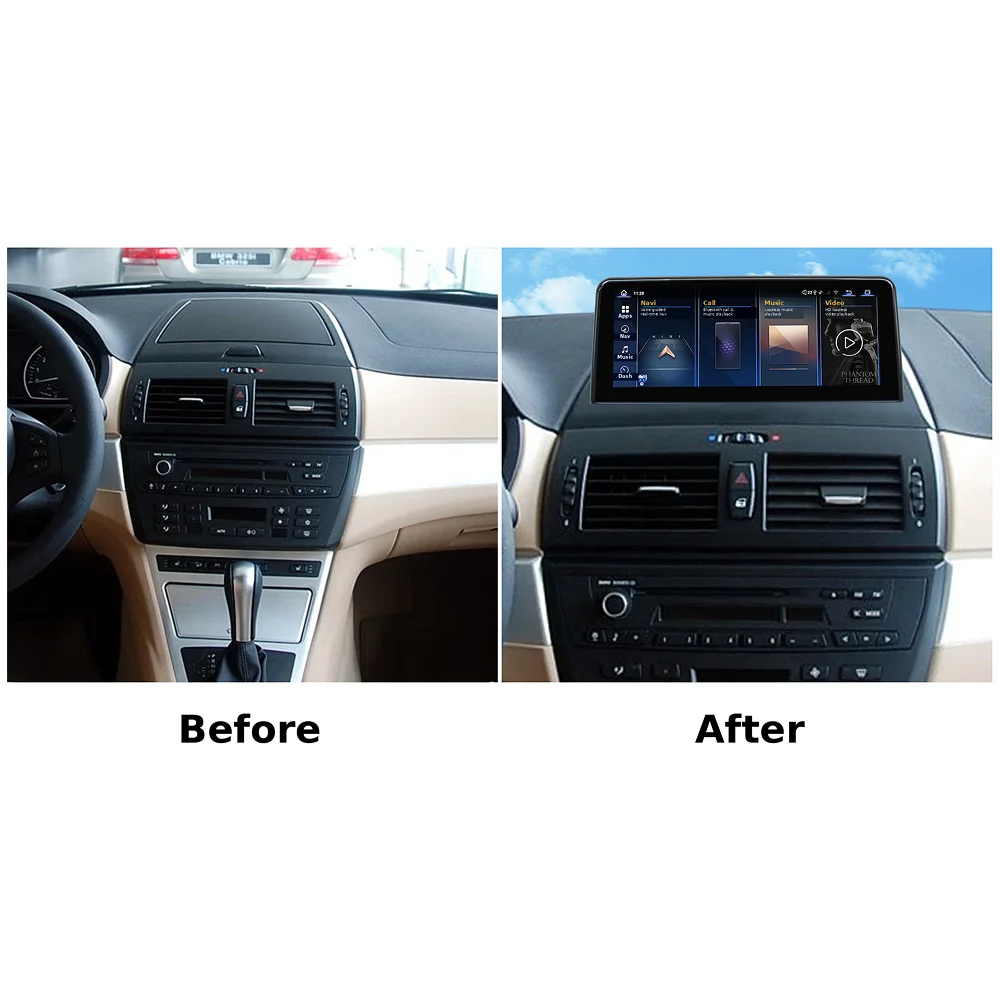 10.25 Inch Android 13 Car Navigation for BMW X3 E83 2006-2010, The Original Car No Screen Version , GPS Head Unit, Plug and Play