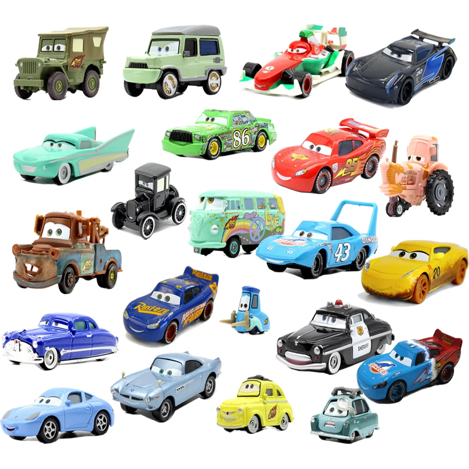 

Disney Pixar Cars 3 Cars 2 McQueen Mater Huston Jackson Storm Ramirez 1:55 Diecast Metal Alloy Cars Toys Birthday Gifts for Boys