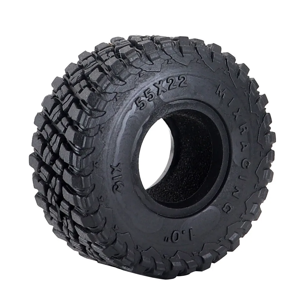 

1.0inch Mt Tires 55x22mm 1/24 Rc Crawler Truck Car Parts For Axial Scx24 Deadbolt Axi00001 Axi00002 Gladiator 1/18 Trax/as Trx4m