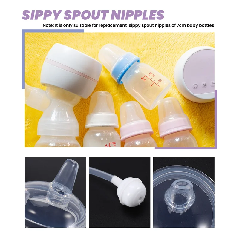 HGHO 2 шт., соски-непроливайки для детской бутылочки Comotomo и детской бутылочки Mason, легко чистящиеся, защищающие от разливов, диаметр 7 см