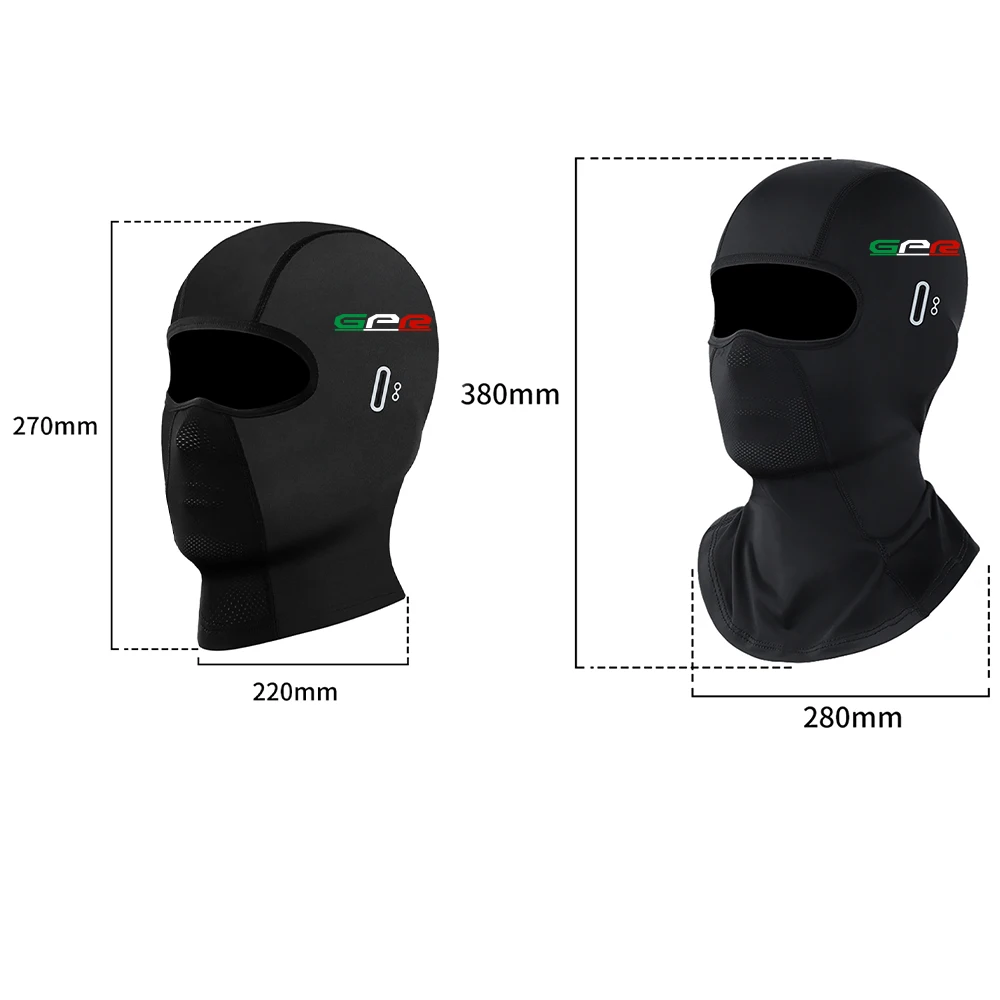 For Derbi GPR 49 59 75 125 Racing 2T 4T 4V AB Motorcycle Balaclava Summer UV Protection Glasses Face Breathable Hole Winter Warm view 5