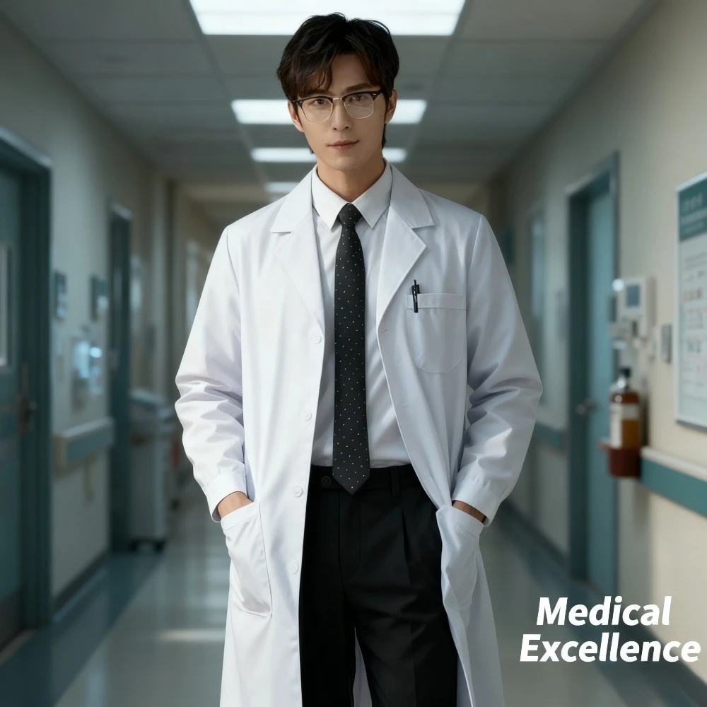 

Unisex Laboratory Gowns White Long/short Sleeved Doctor's Gowns Worn By Students and Nurses Laboratory Work Uniforms