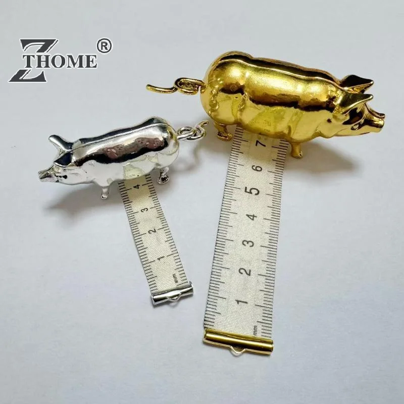 Antique Pig Mini Tape Measure Vintage Metal Soft Sewing Ruler For Crafts DIY Apparel Measuring Tool Cute Portable Tailor Supply