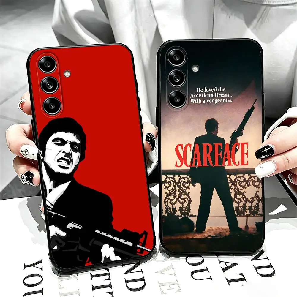 S-Scarface 1983 Film Phone Case For Samsung Galaxy A73,A72,A71,A70,A53,A52,A51,Others Soft Black Cover