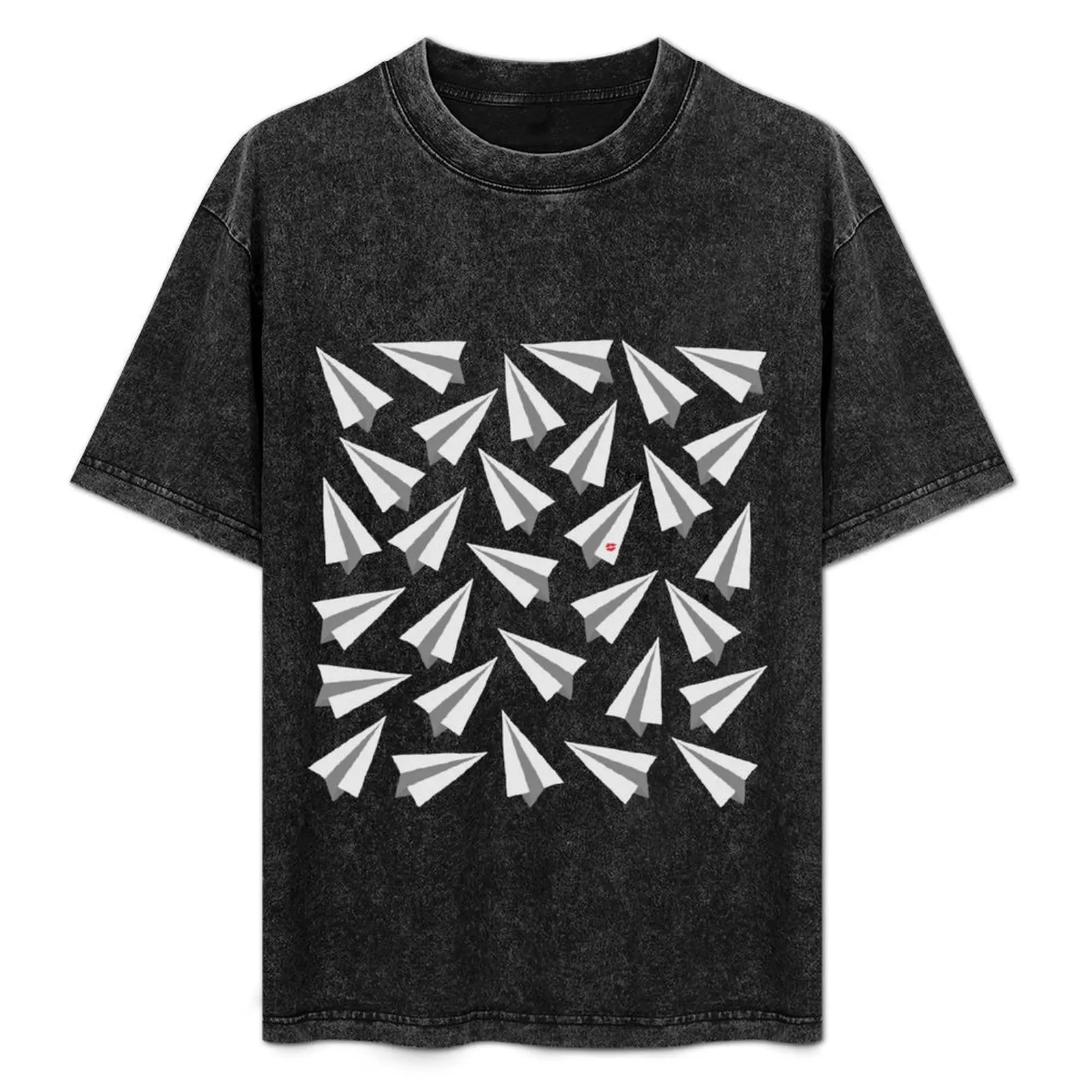 

Paperman Paper Airplanes - Minimal T-Shirt Basic Plain Tee for Spring and Summer