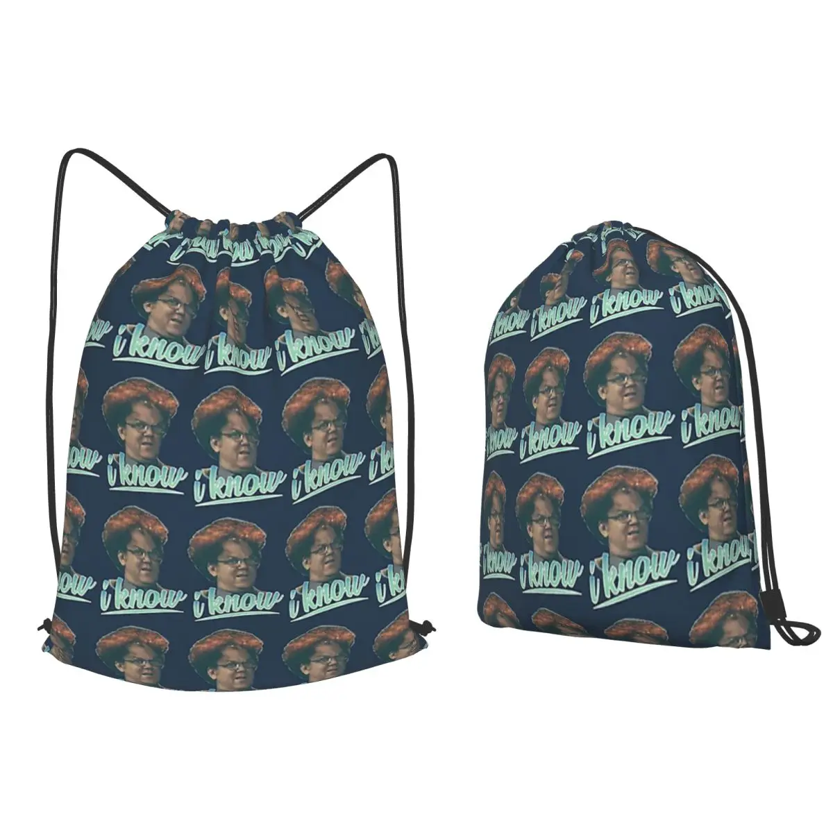 Dr Steve Brule I Know Backpacks Fashion Drawstring Bags Shoes Bag Book Bags for Travel Students