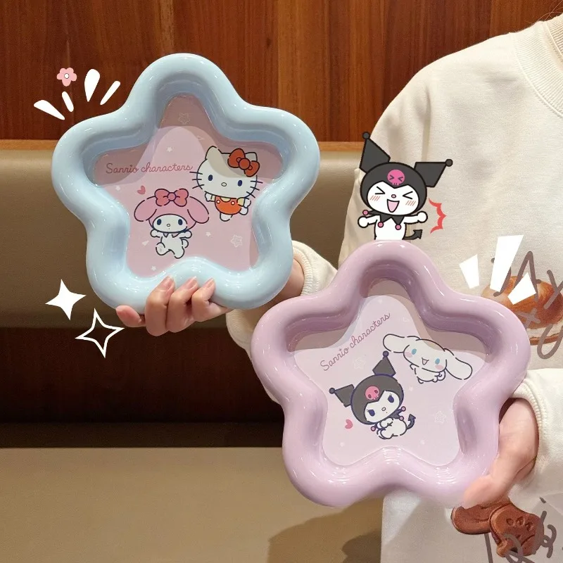 Service de table en céramique imprimé chat de dessin animé, ensemble bol, assiette, baguettes et cuillère de haute qualité, kit de vaisselle Kawaii pour femmes, cadeau pour la maison