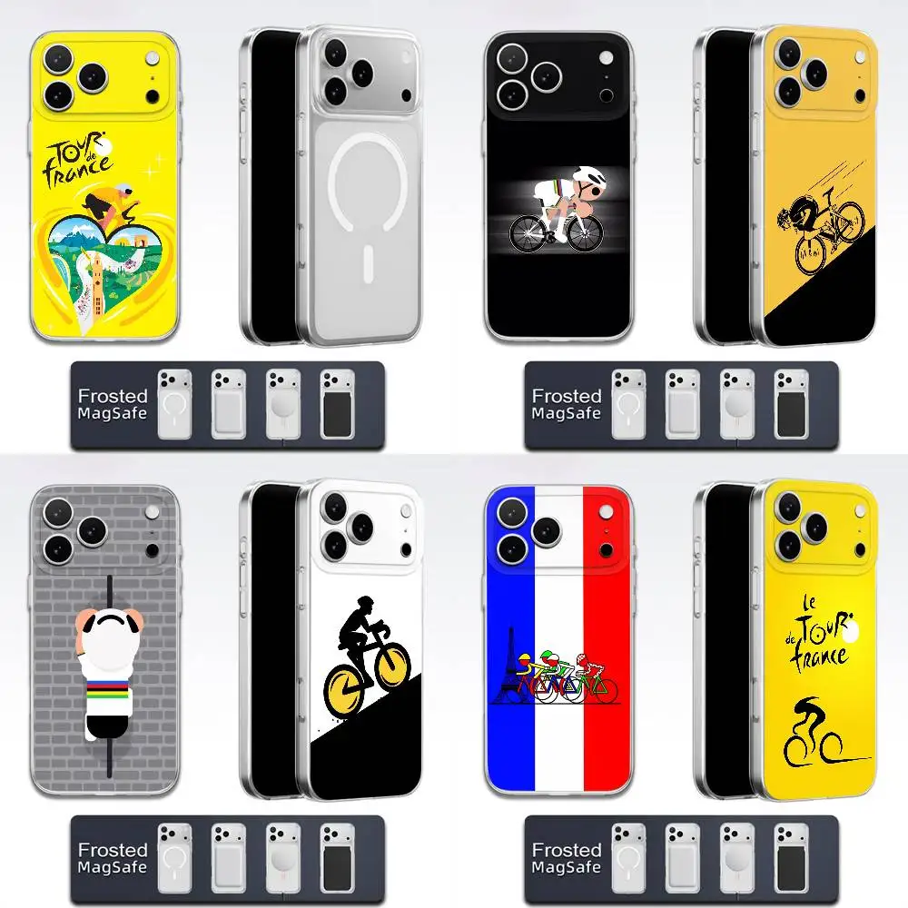 T-Tour De France Bike Rainbow Phone Case For iPhone 17,16,15