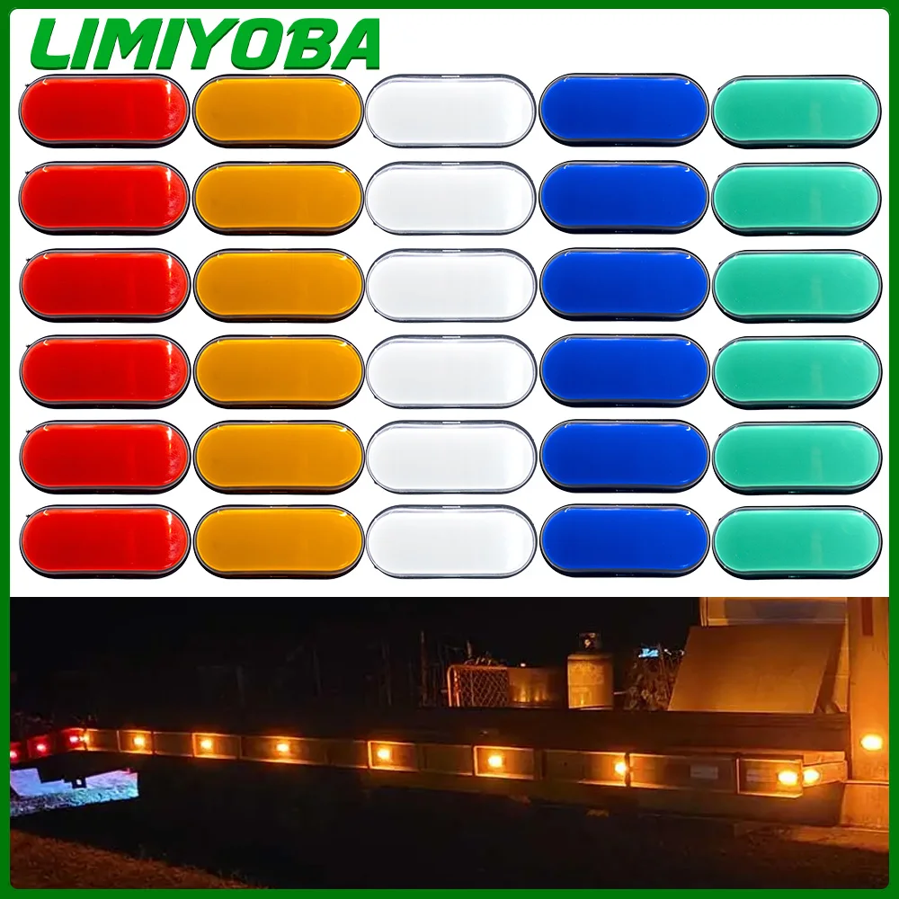 6x/8x/10x 12V 24V Truck LED Side Marker Light Waterproof Turn Signal Warning Lamp Clearance Indicator Trailer Lorry Auto lamp