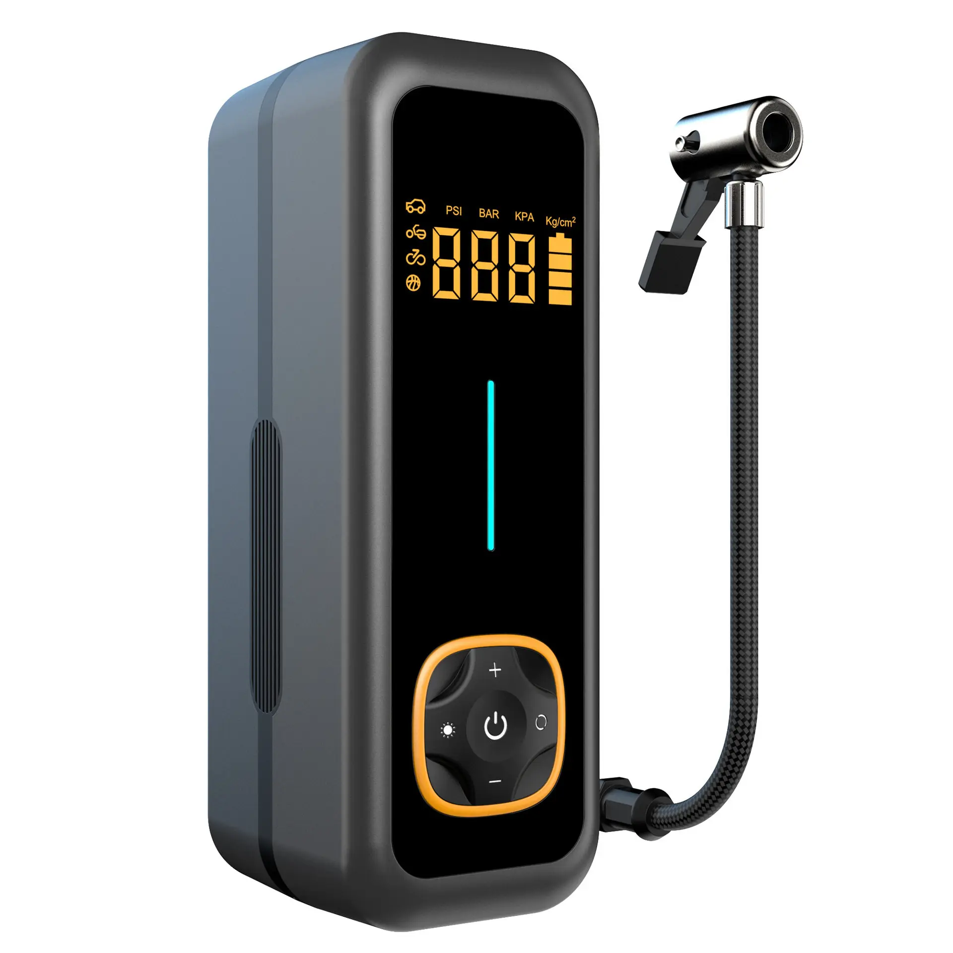 Digital display car air pump high temperature resistance compact mini portable wireless car tire
