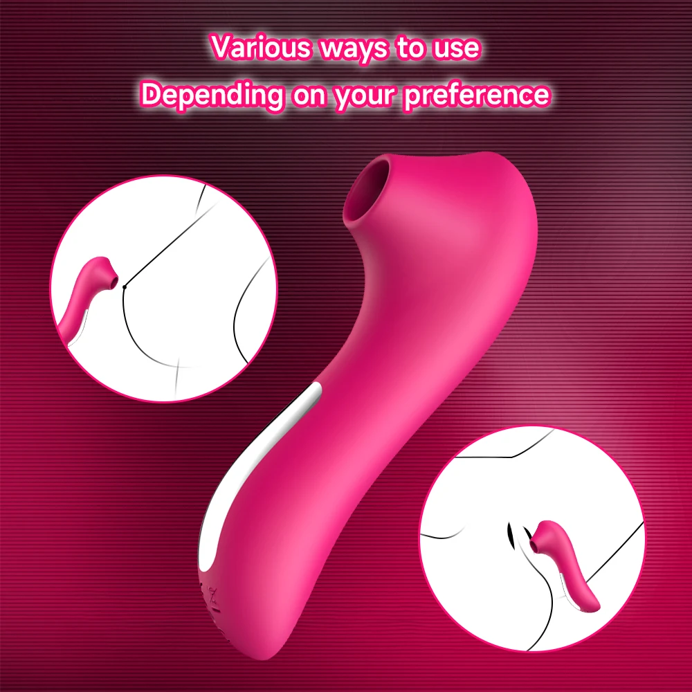 Silicone Nipple Clitoral Sucking Vibrator, Clitoral Stimulation Masturbator for Beginners Couple Sex Toys, Adult Sexy Sex Toys image 2