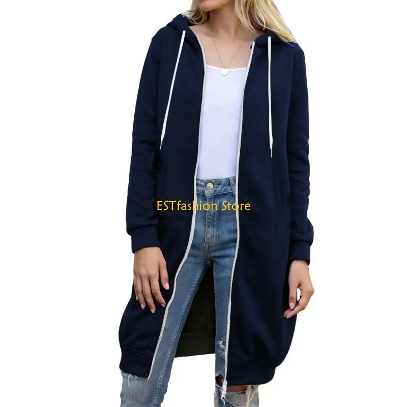 Y5GC Lightweight Polyester Hooded for Women Drawstring Adjustable Daily Use