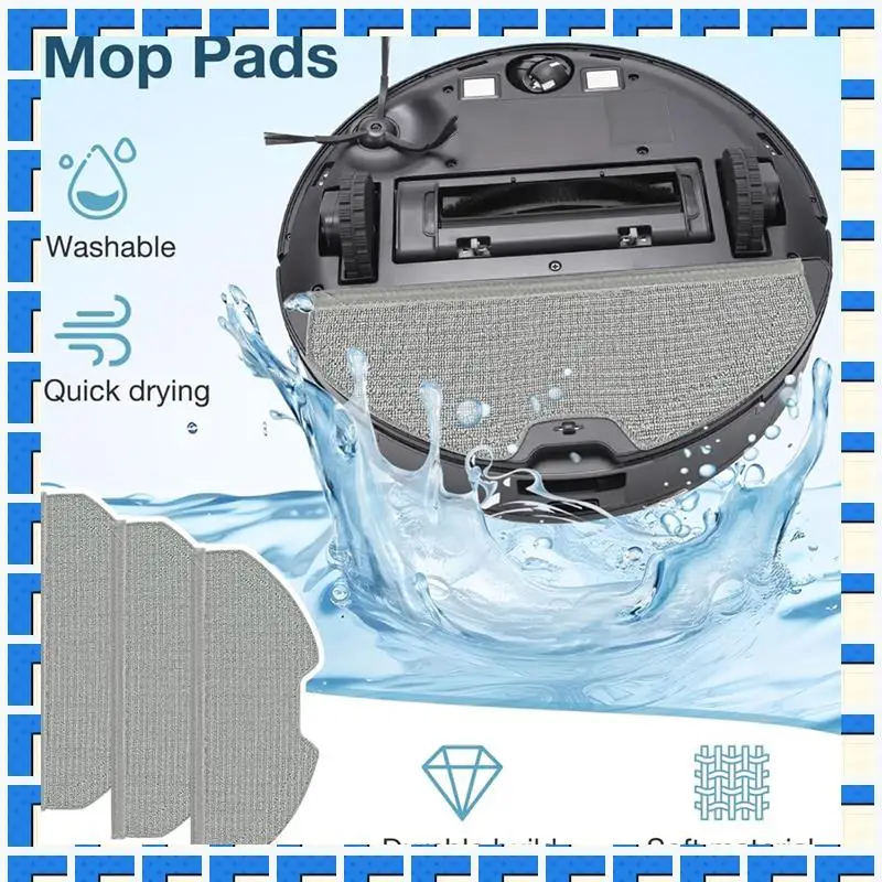 

ABNG For Eufy X8 Pro Robot Vacuum Accessories Replacement Parts Main Brush Side Brush Filter Mop Cloth Dust Bag