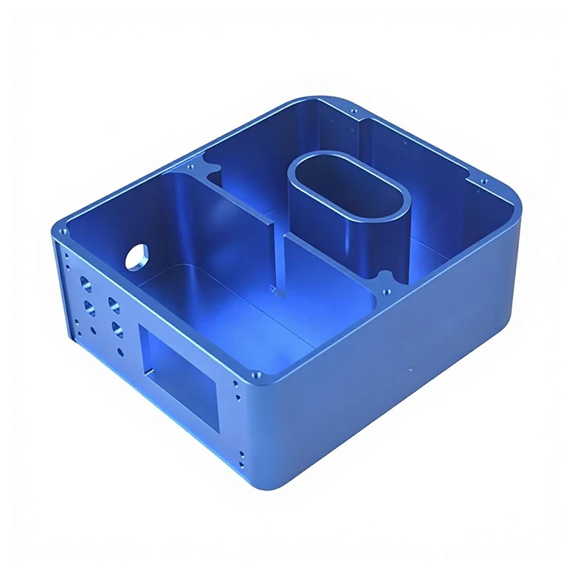 Custom CNC Machining Turning Milling Sandblasted Anodized Aluminum Alloy Cavity Shell