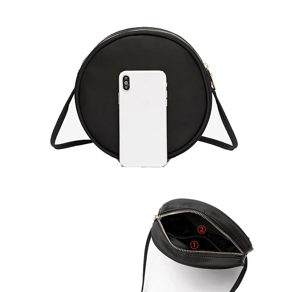 Personalized Customization Name Round Crossbody Bag Women's Shoulder Bag Multifunctional Commuting Storage Bag Giraffe Pattern