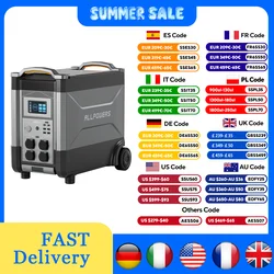 ALLPOWERS R4000 LiFePO4 Battery, 3600Wh Power Station 4000W Portable Generator, Expandable Battery for Power Outage, Travel,UPS