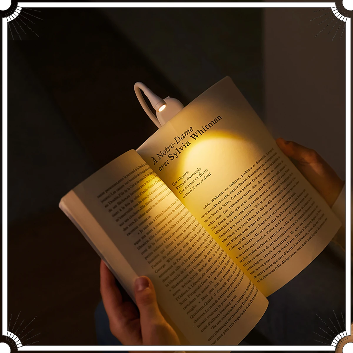 Portable Mini Book Light Clip Reading Night Lights USB Charging LED Dimmable Bedroom Eye Protect Camping 360° Flip Book Lamps
