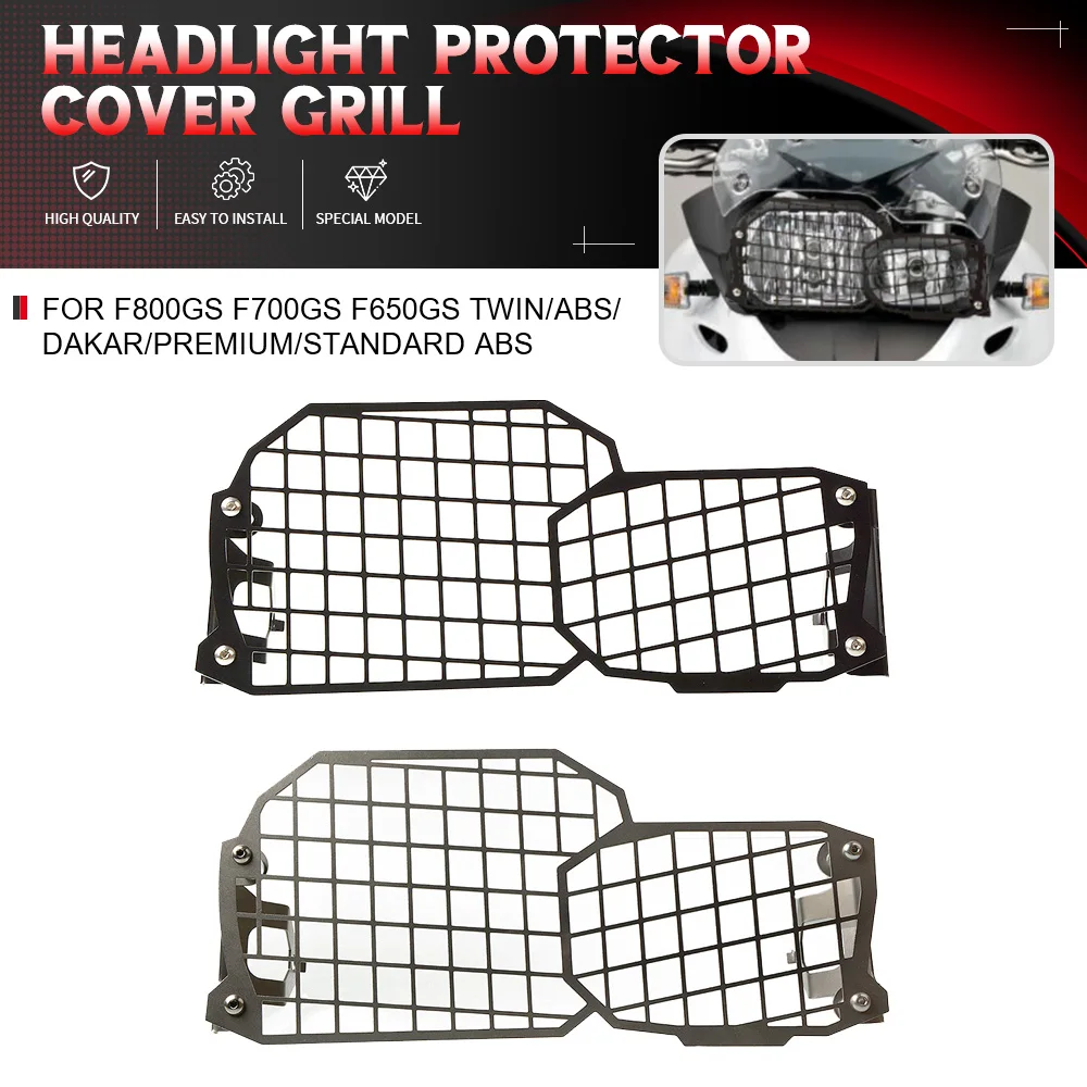 

For BMW F800GS F700GS F650GS Twin/ABS/DAKAR/Premium/Standard ABS 2010 2017 2018 Motorcycle Headlight Protector Cover Grill 2014