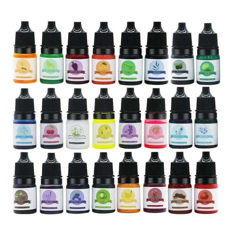 

24 цвета эпоксидной смолы УФ-клей ремесла пигмент яркий цвет без запаха материал декор