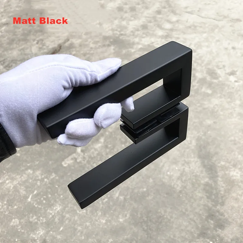 Imagem -03 - Maçaneta de Porta de Vidro de Chuveiro de Madeira Acessórios do Banheiro Sj3046 Aço Inoxidável