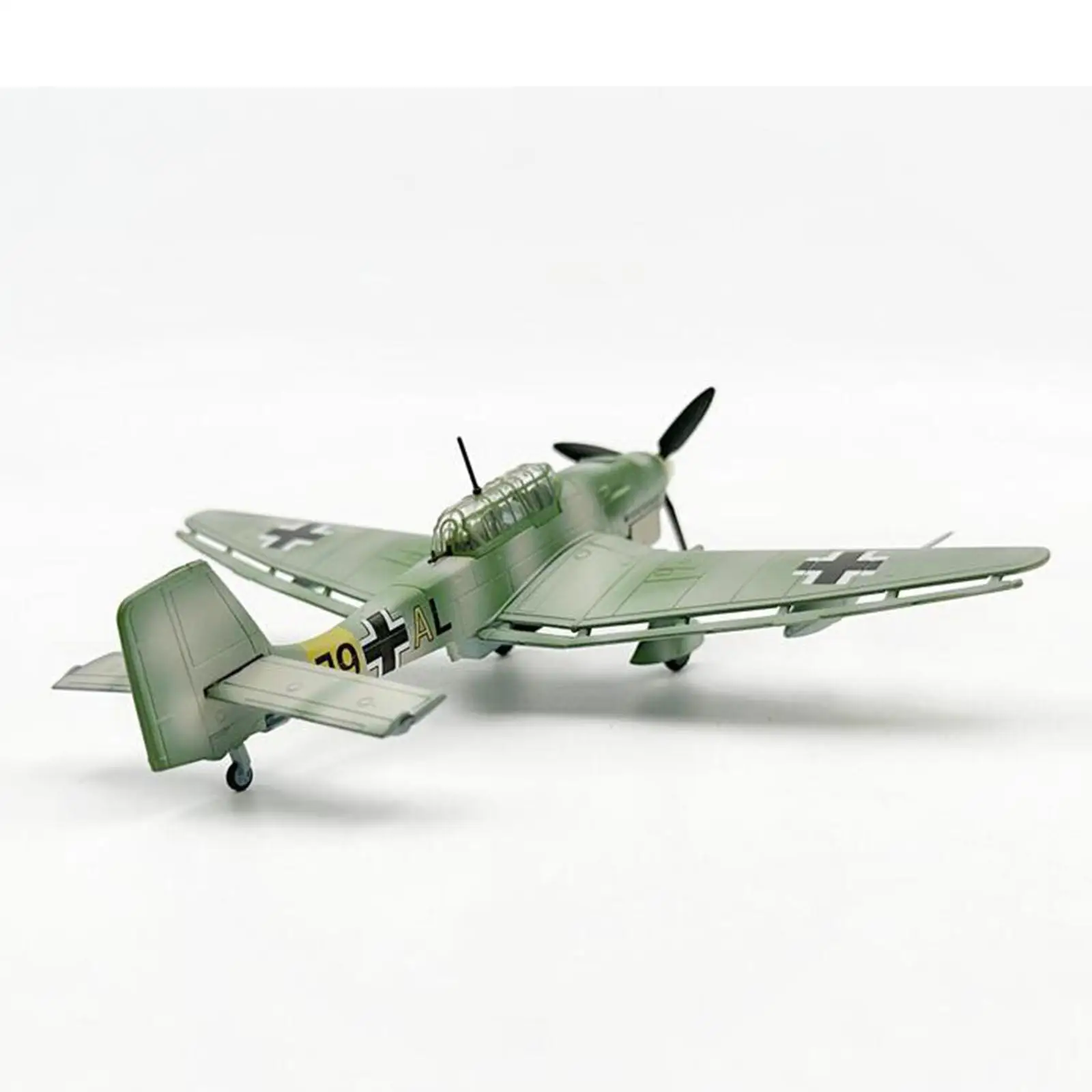 Alloy 1/72 JU-87B Diecast Model Ornament Aircraft Model for Office Bookshelf TV Cabinet Livingroom Decorations