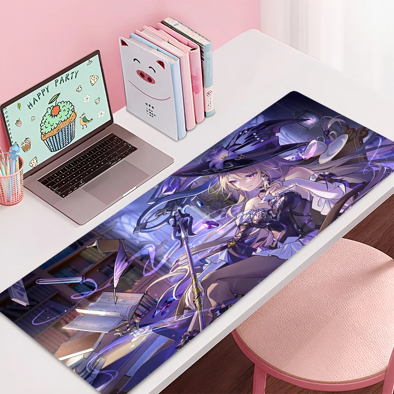Gaming Mouse Pad Honkai: Star Rail Herta Accessories Office Gamer Keyboard Desk Mat Non-Slip ground mat Large PC Anime Mousepad
