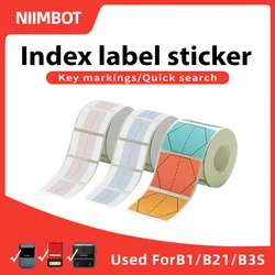 NIIMBOT index intelligent printer thermal sensitive color label sticker self-adhesive label waterproof paper for B21 B3S B1 B203