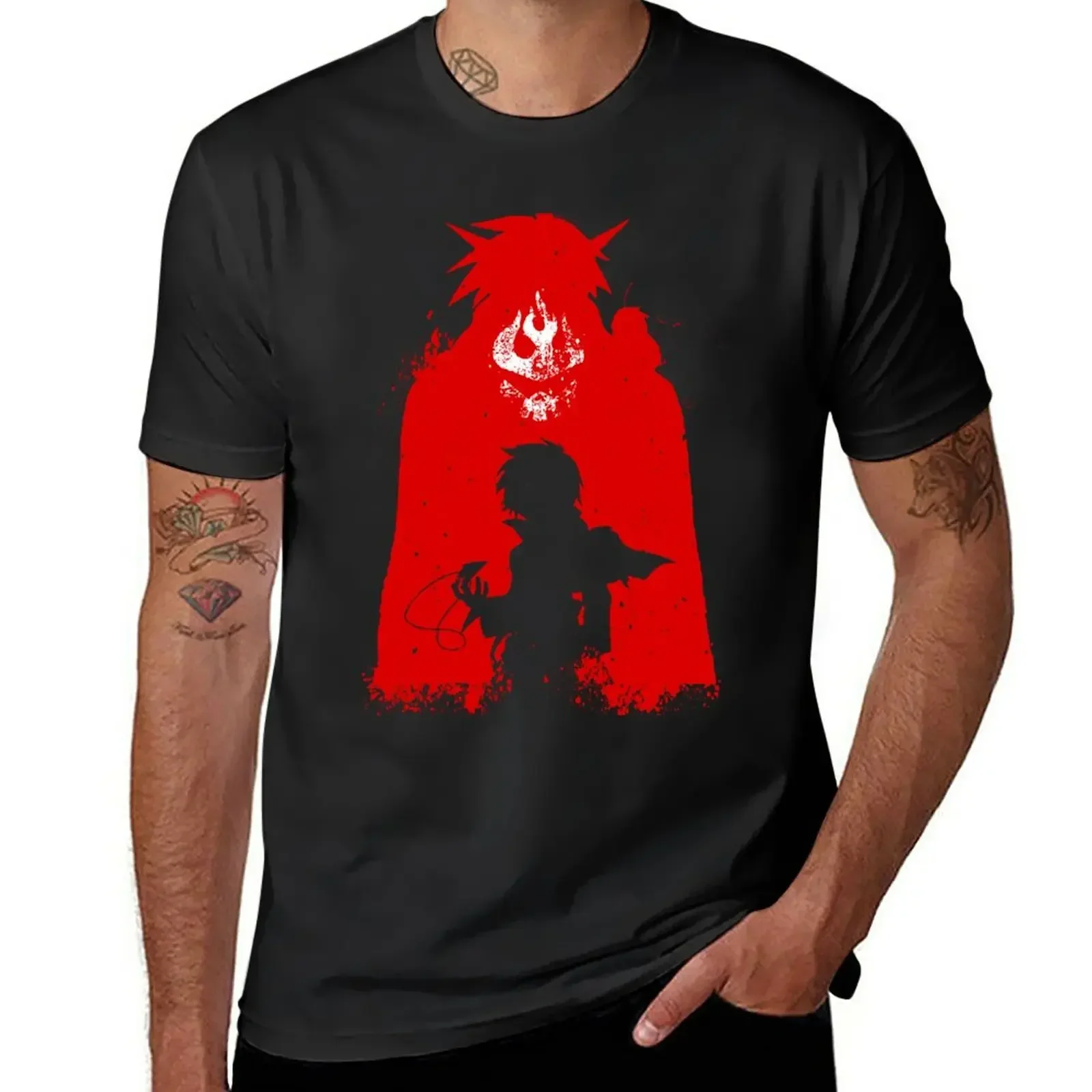 gurren-lagann T-Shirt sweat vintage mens graphic t-shirts