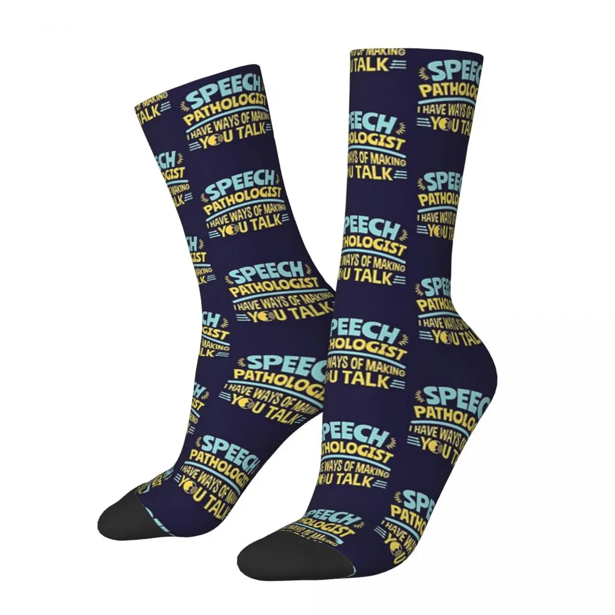 

Speech Pathologist I Have Ways Of Making You Talk Socks Sweat Absorbing Stockings All Season Long Socks Unisex Birthday Present