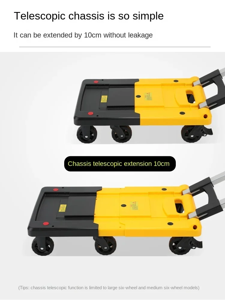 Remorque à Main Pliante pour Ménage, Chariot de Courses, Bagages Express