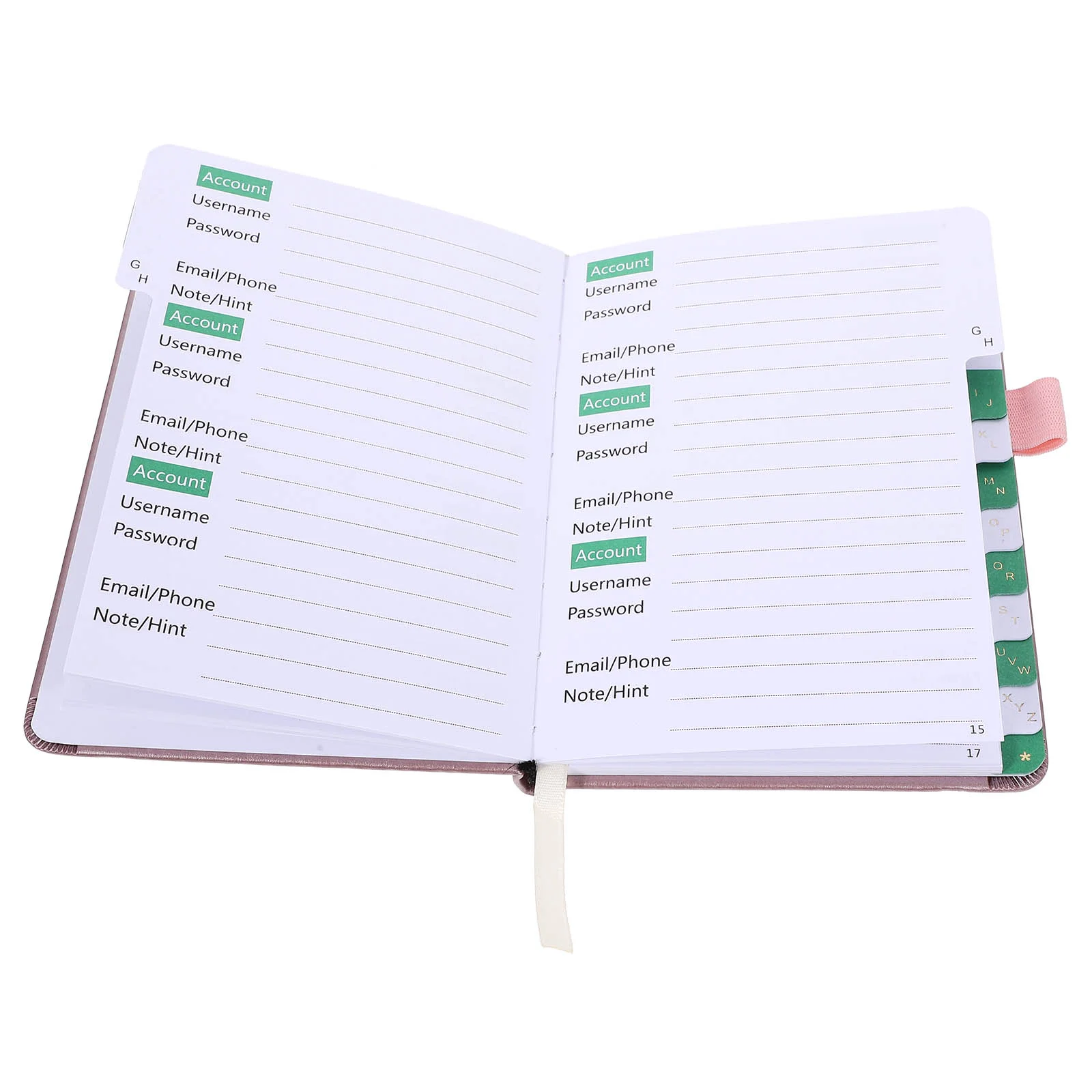 Password Book Address Phone Imitation Index Page with Pen Insert Strap (sky Blue ) Home Office for Numbers