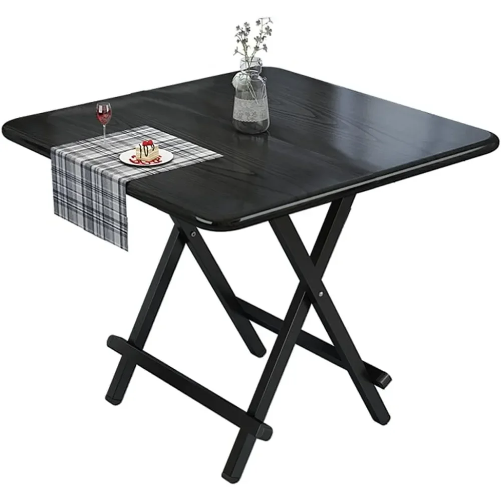 Portable Foldable Dining Table: Space Saving Drop Leaf Kitchen Table for Dinner