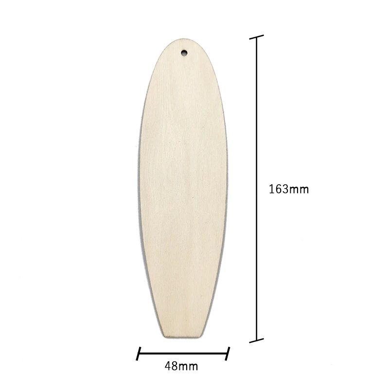 10pcs Wooden Plaques with Hole Rustic Wood Surfboard for for Kids DIY Wall Decor