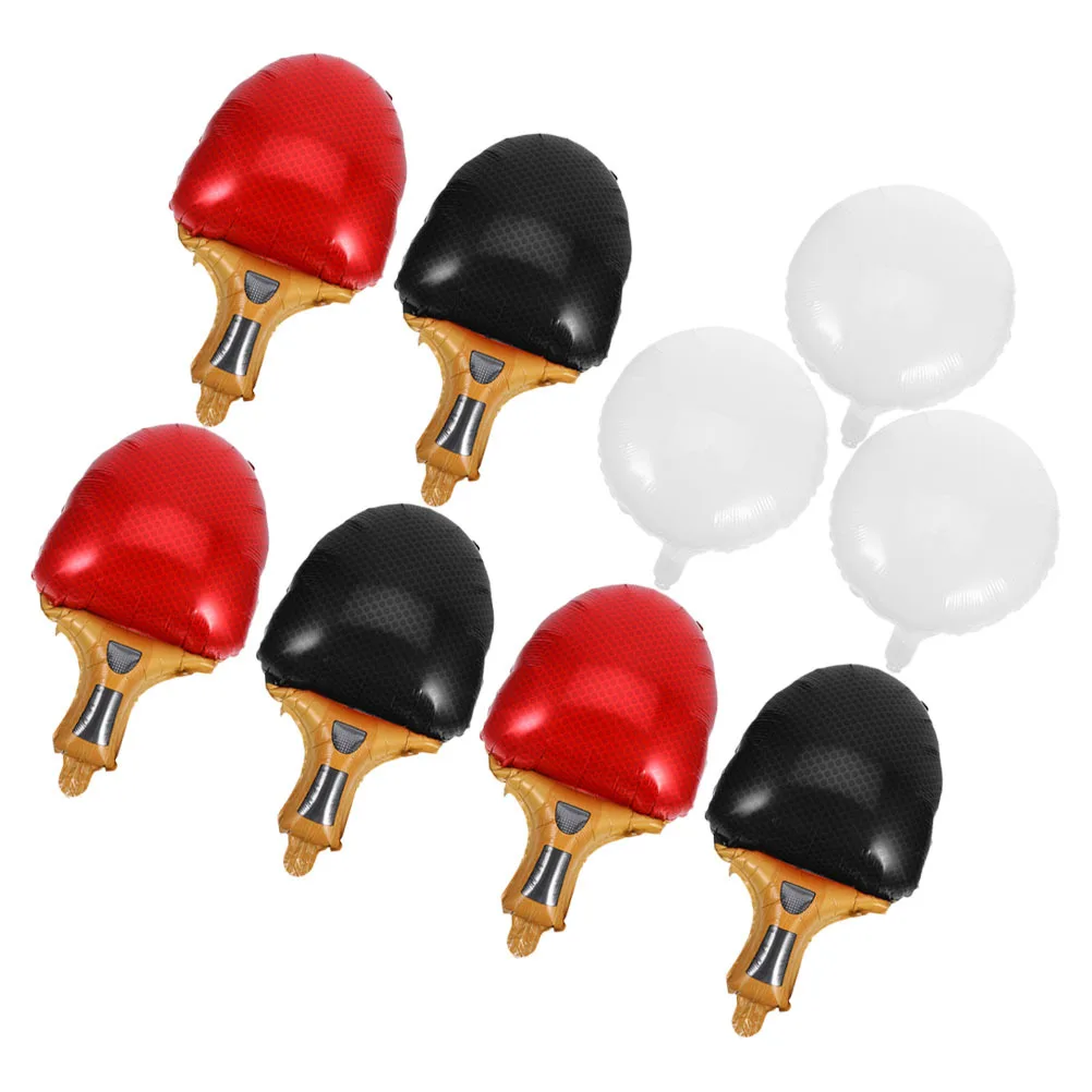 

9Pcs Ping Pong Balloons Reusable Foil Sports Decorations Indoor Outdoor Table Tennis Party Supplies Realistic Sports Theme