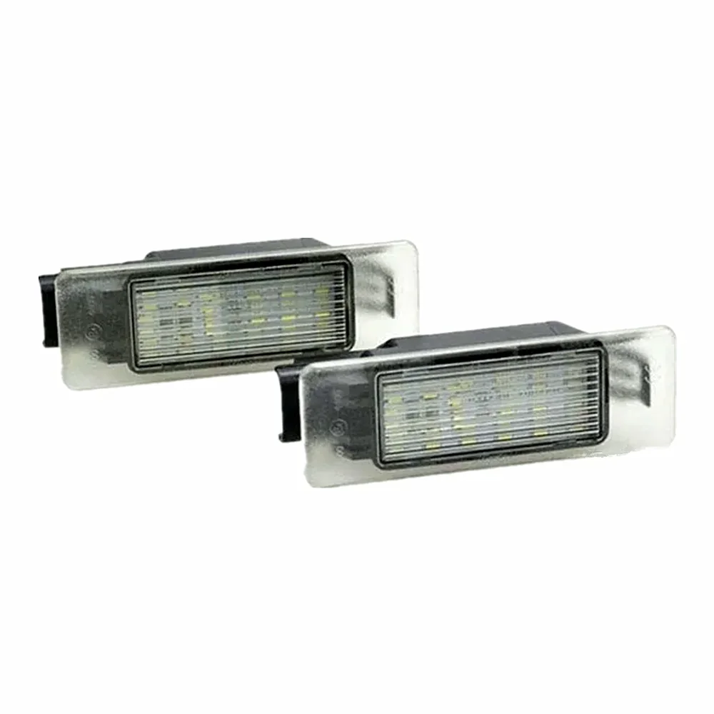 LED لوحة ترخيص ضوء رقم السيارة لوحة مصباح لبيجو 106 ثلاثية الأبعاد/5D 508 5D SW 607 1007 207 308 3D/5D 406 407 3008 الأبيض