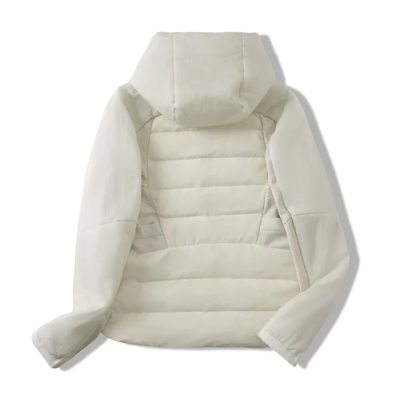 2025 Piumino con cappuccio da donna nuovo autunno/inverno Tessuto impermeabile Cappotto sportivo per il tempo libero da corsa all'aperto Qualità leggera di lusso
