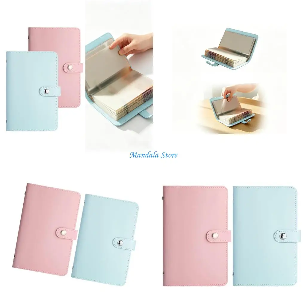 U2JC 2 Piece Envelope Styles Savings Trackers Book Set PU Leather Money Saving Challenge Binder Wallet Notebook For Adults
